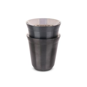 Espresso Stainless Steel Cup 2 PCS 170 ml Matte Black