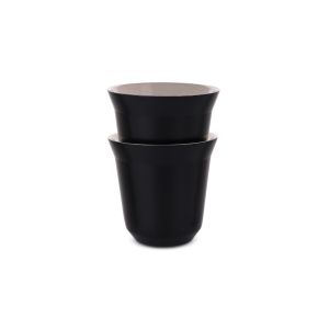 Espresso Stainless Steel Cup 2 PCS 80 ml Black
